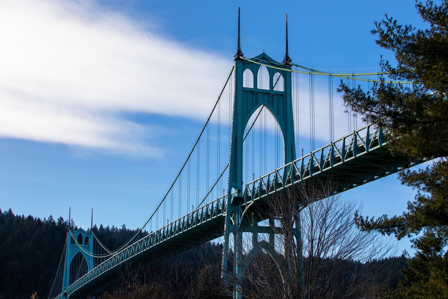 St. Johns Bridge representing routes across the Portland region