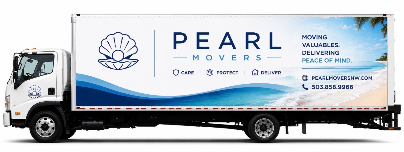 Pearl Movers moving truck ready for a regional route